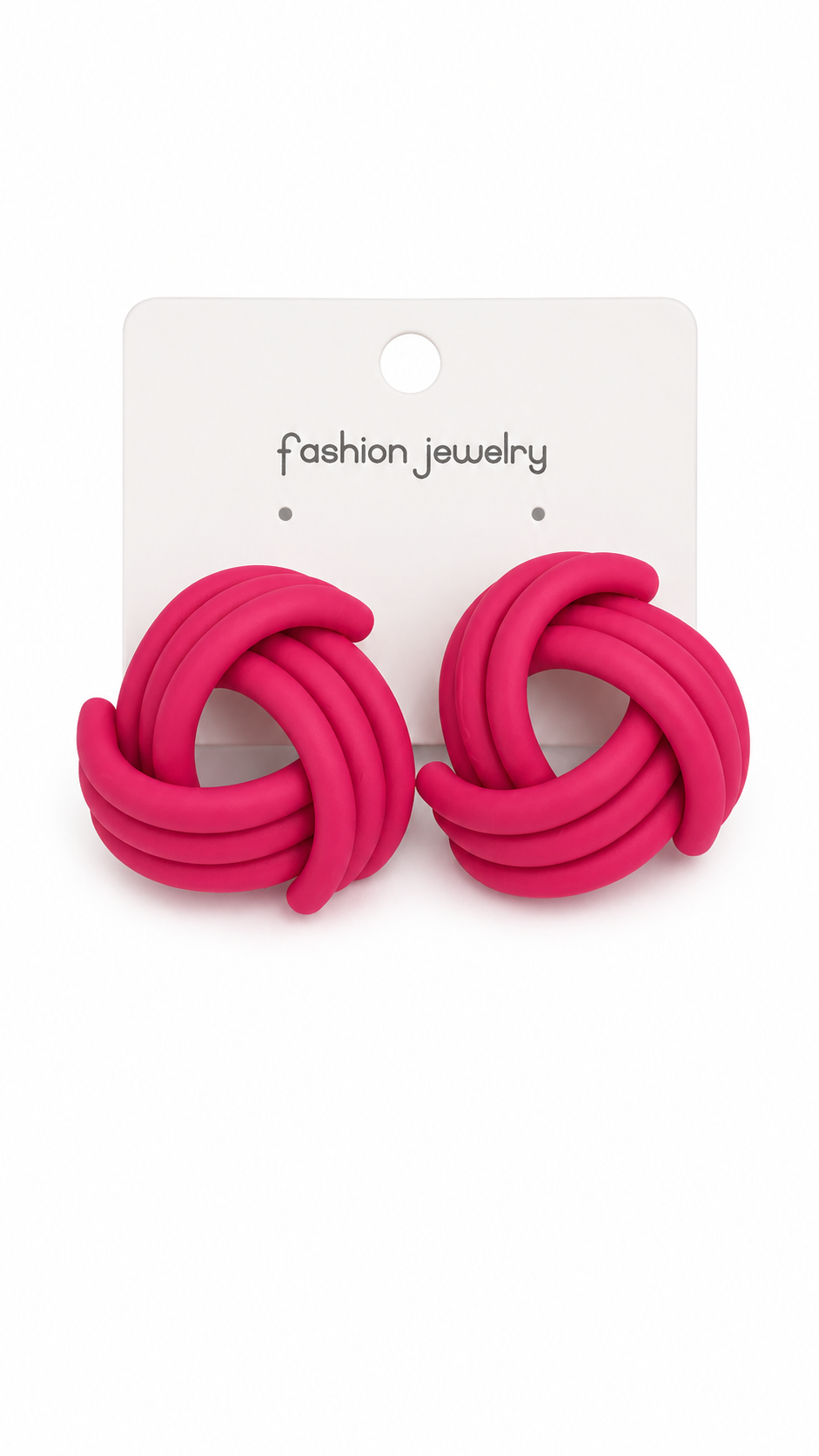 Vibrant Twist Knot Loop Earrings Collection - Bold and Stylish Statement Studs