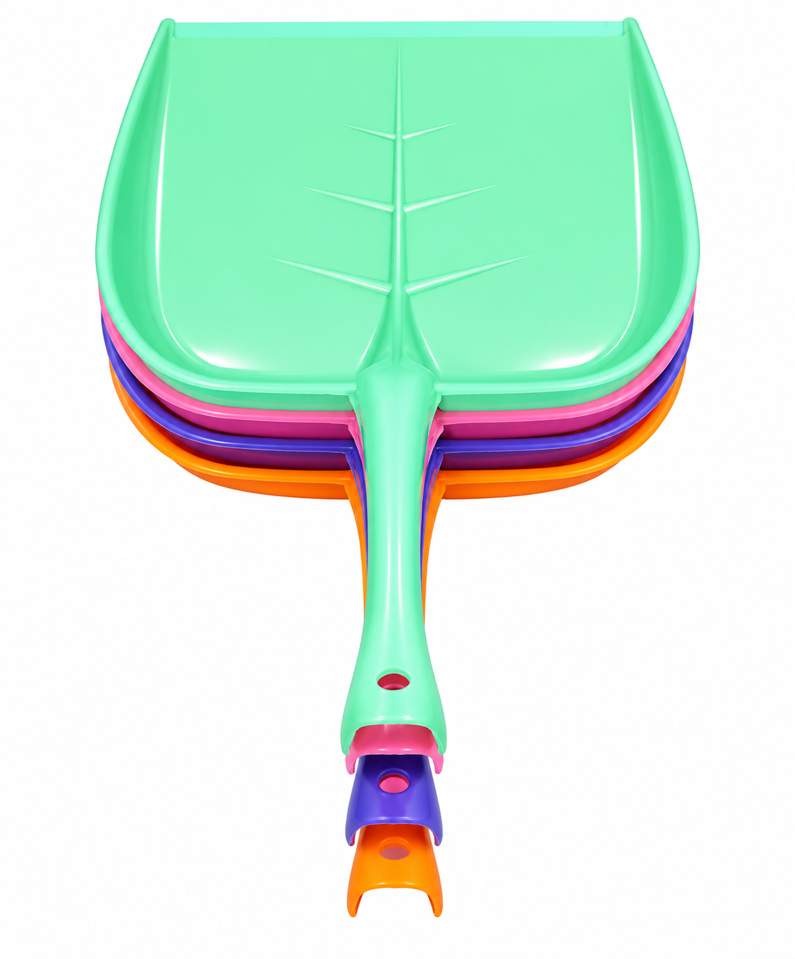 ColorPop Leaf Design Multipurpose Dustpan Set for Kitchen Cleanup
