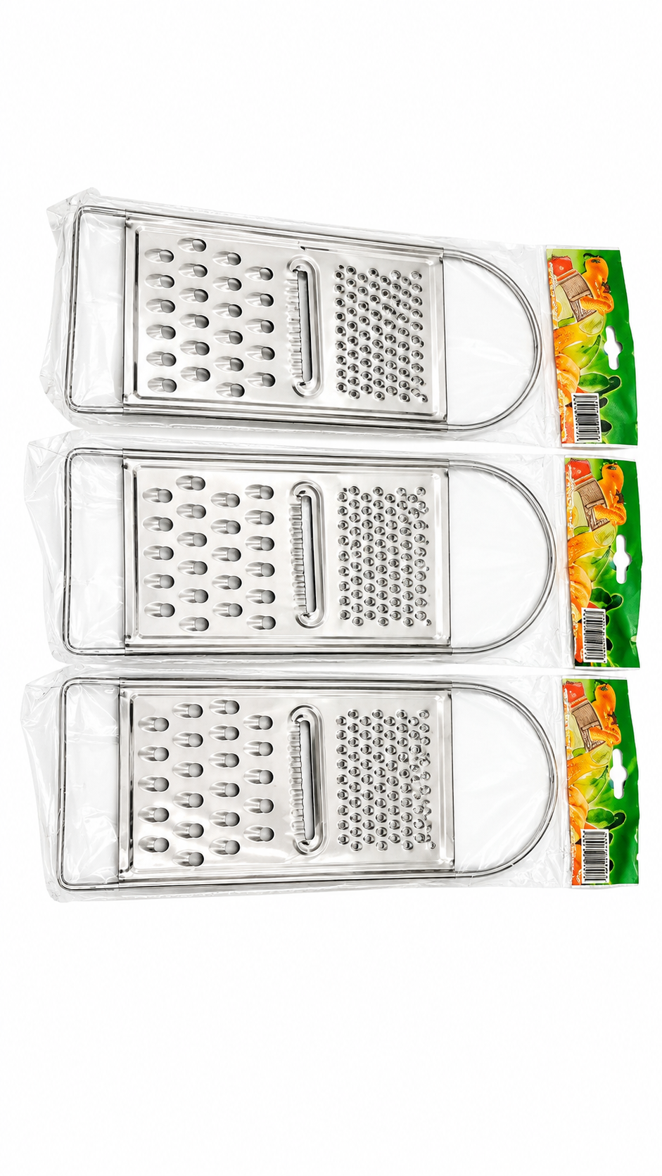 Stainless Steel Multipurpose Flat Grater Set - Perfect for Cheese & Vegetables