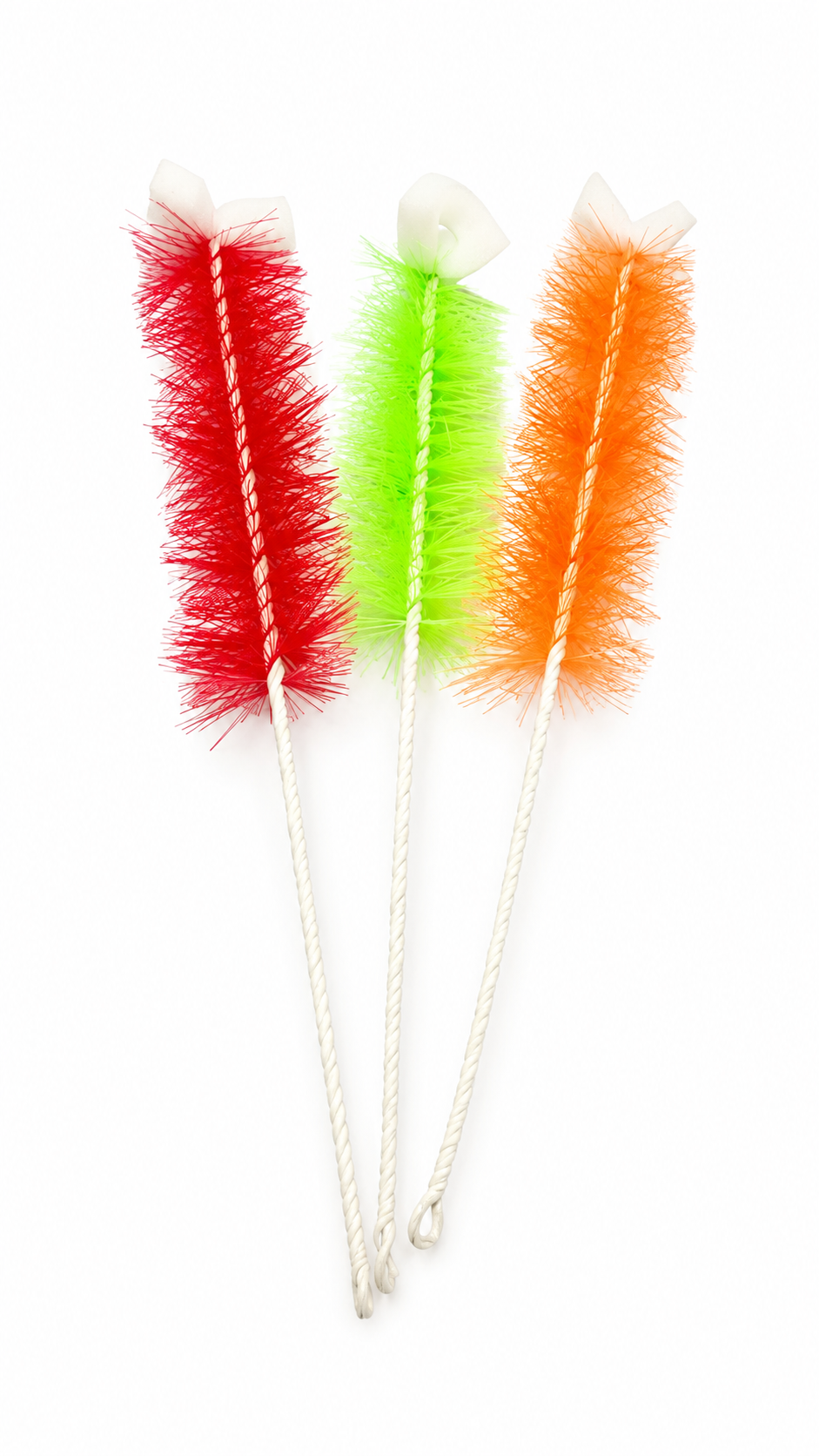 "Vibrant Multi-Color Bottle and Straw Cleaning Brushes Set – 3 Pack"