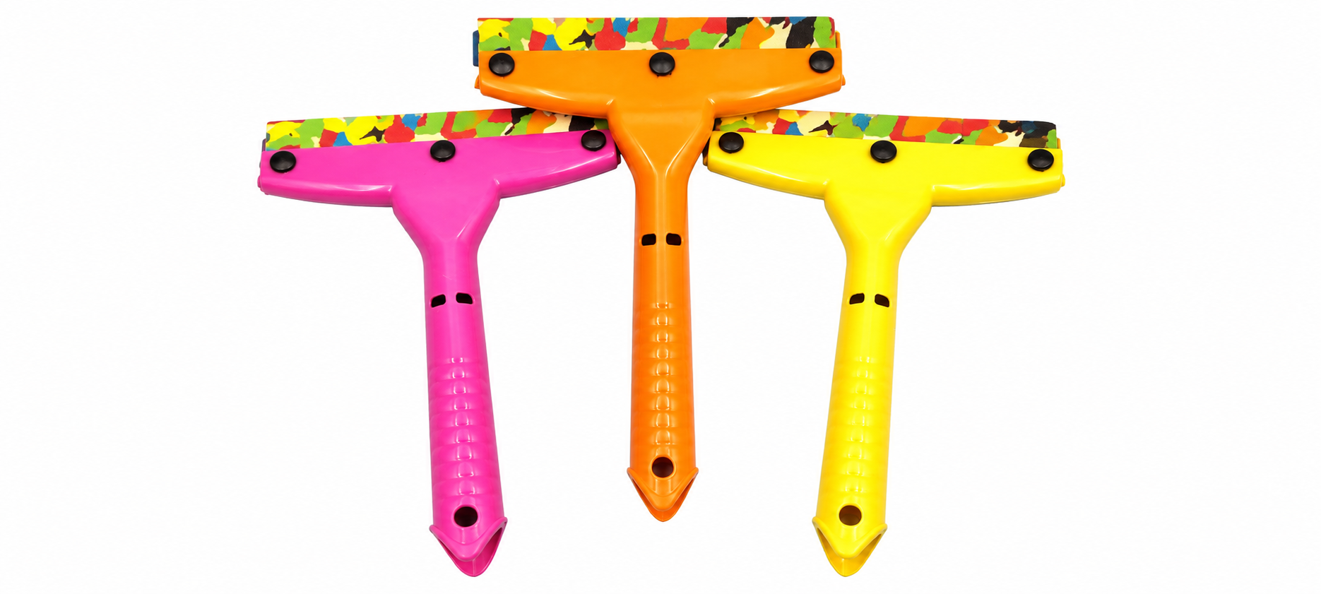 "Vibrant Rainbow Sponge Scrubber Set for Kitchen and Household Cleaning"
