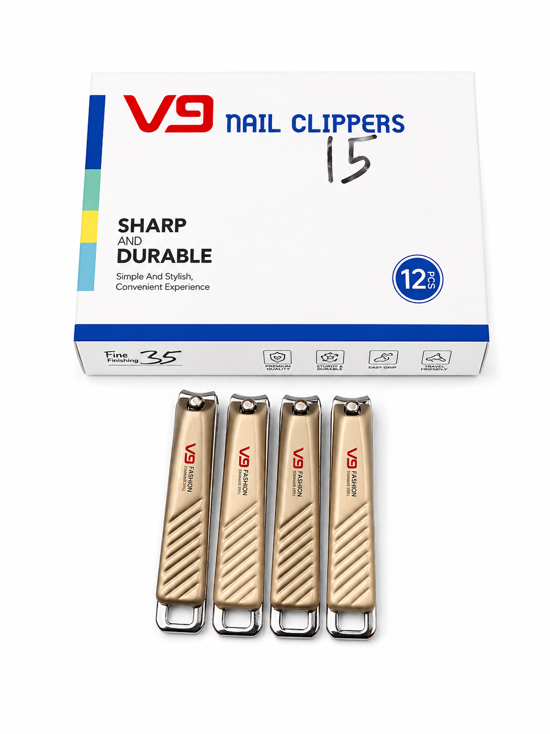 PrecisionPro Stainless Steel Nail Clippers Set - Sharp, Durable, Stylish Grooming Tool