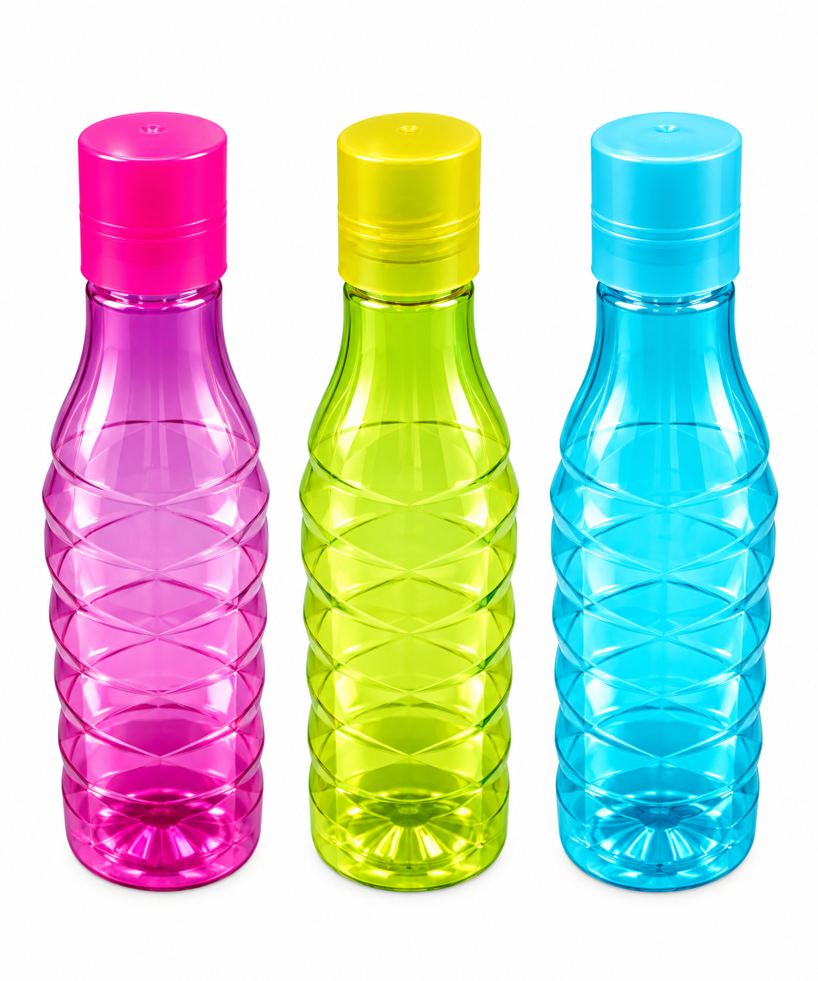"Vibrant Twist-Lok Reusable Water Bottles Set - Colorful BPA-Free Hydration Essentials"