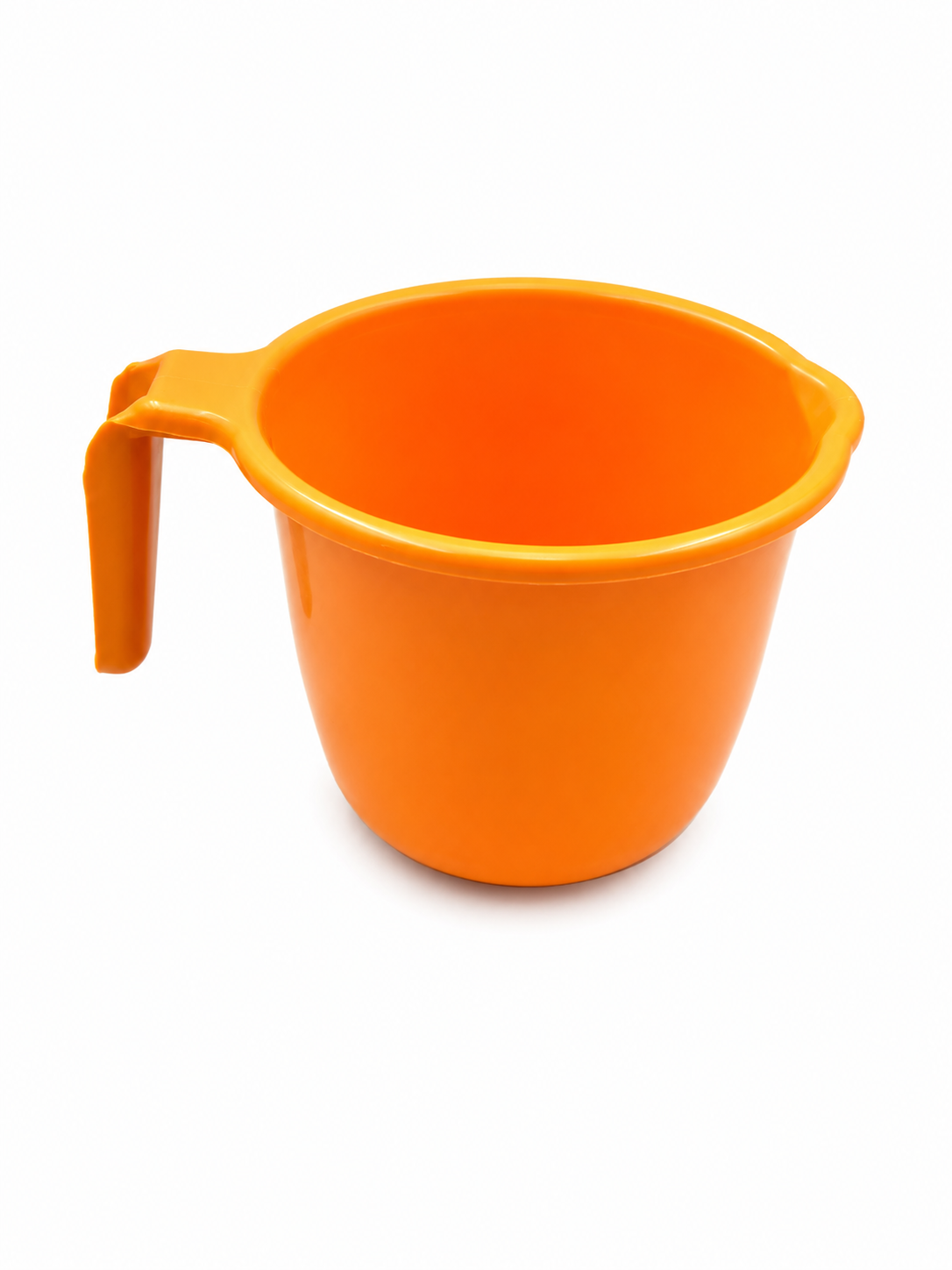 "ColorSplash Durable Plastic Bath Mug Set - Vibrant Mix"