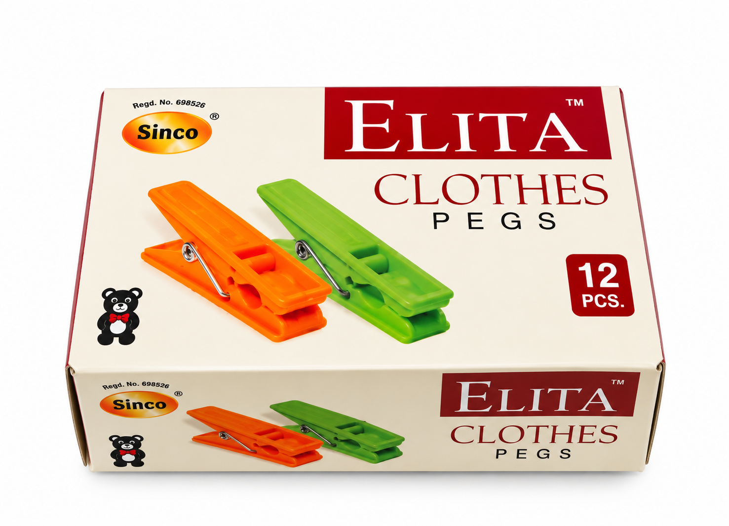 Colorful Durable Plastic Clothes Pegs Set – 36 Pack Laundry Clips