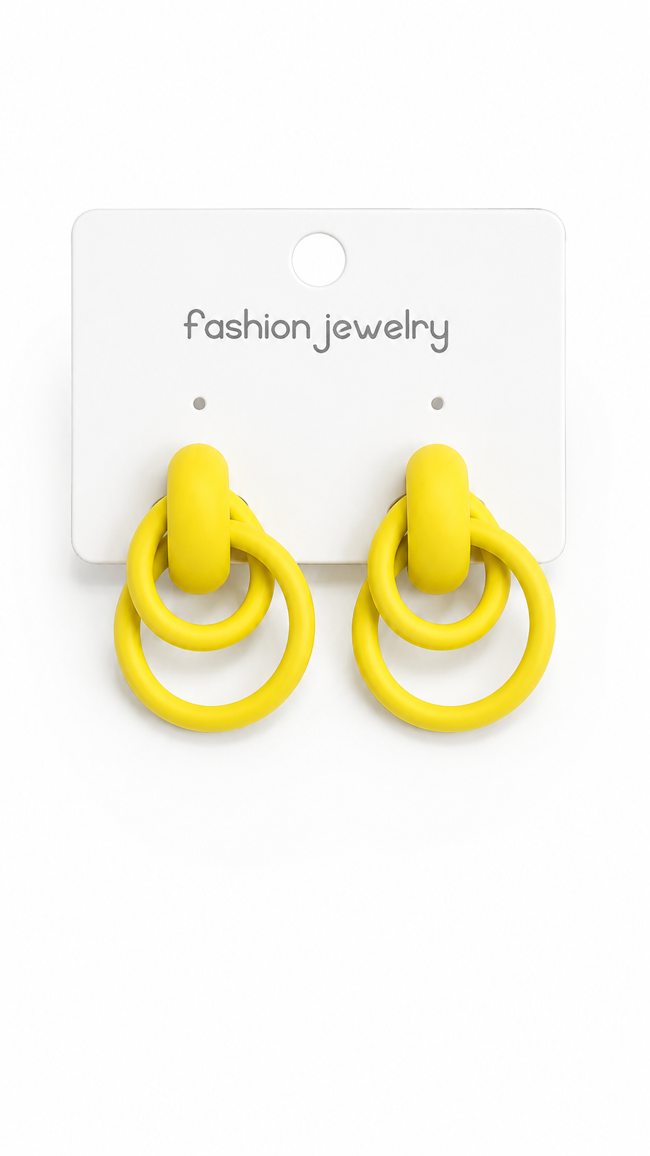 Vibrant Double Hoop Color Pop Earrings Collection
