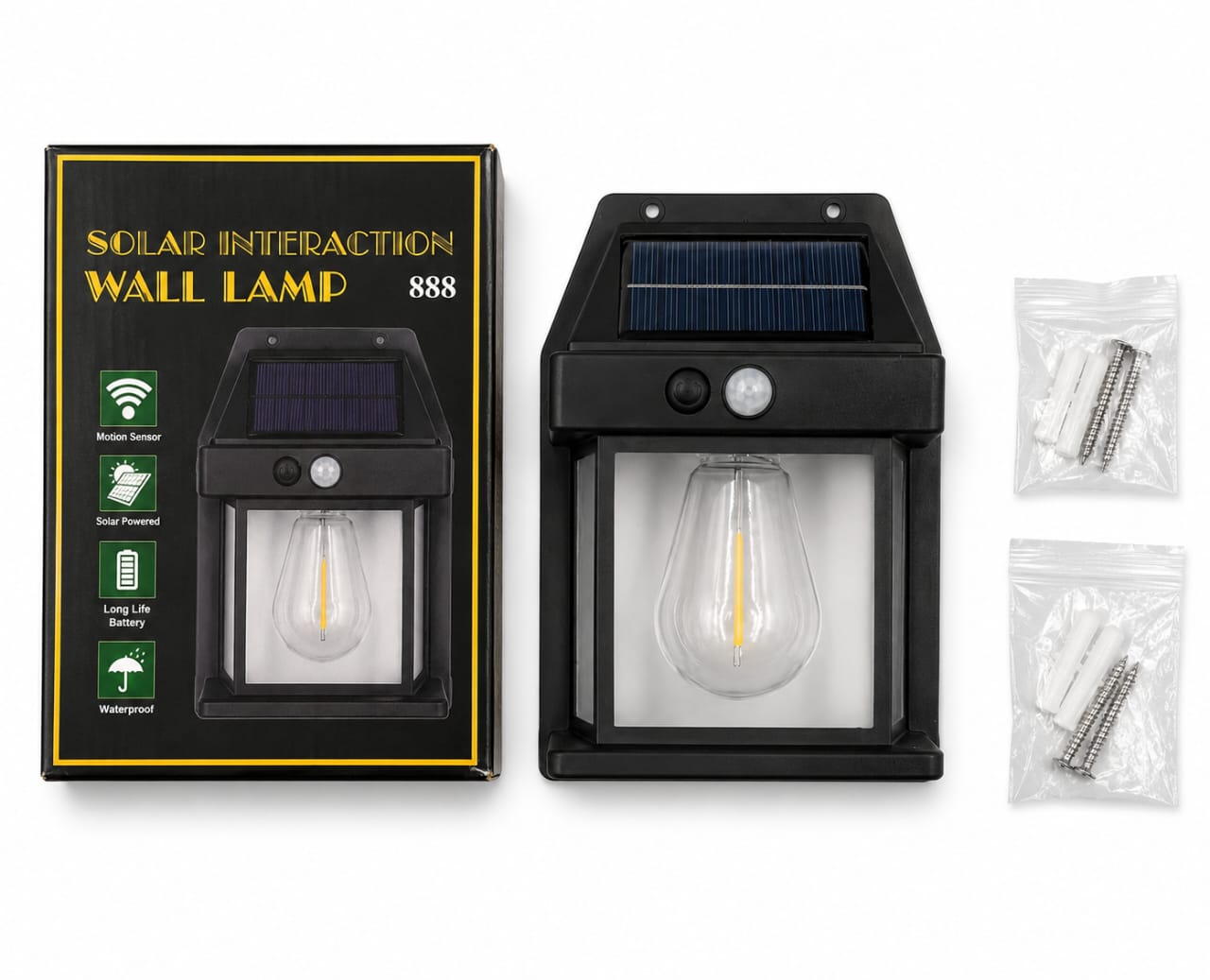 RadiantGuard Solar Motion Sensor Wall Light