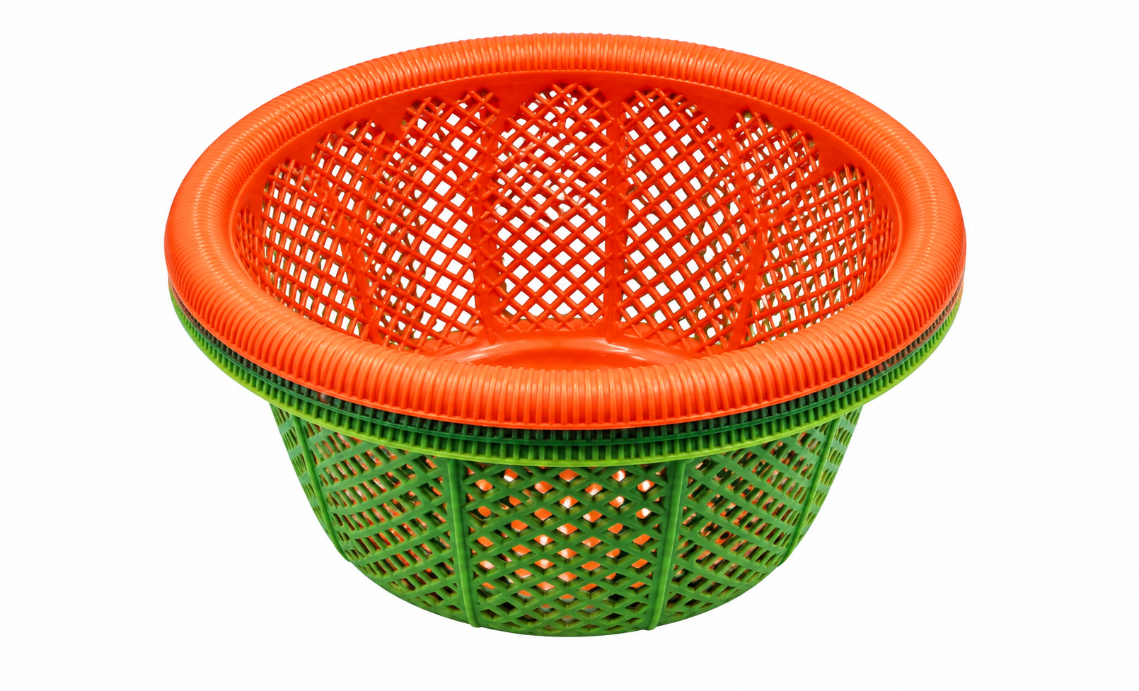 "Vibrant Multi-Color Mesh Kitchen Strainer Basket - Durable and Versatile Design"