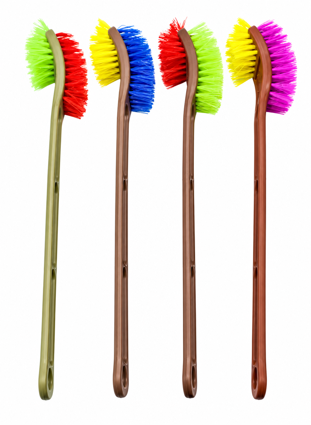 Spectrum Scrub Duo: Colorful Anti-Slip Bathroom Cleaning Brushes Set