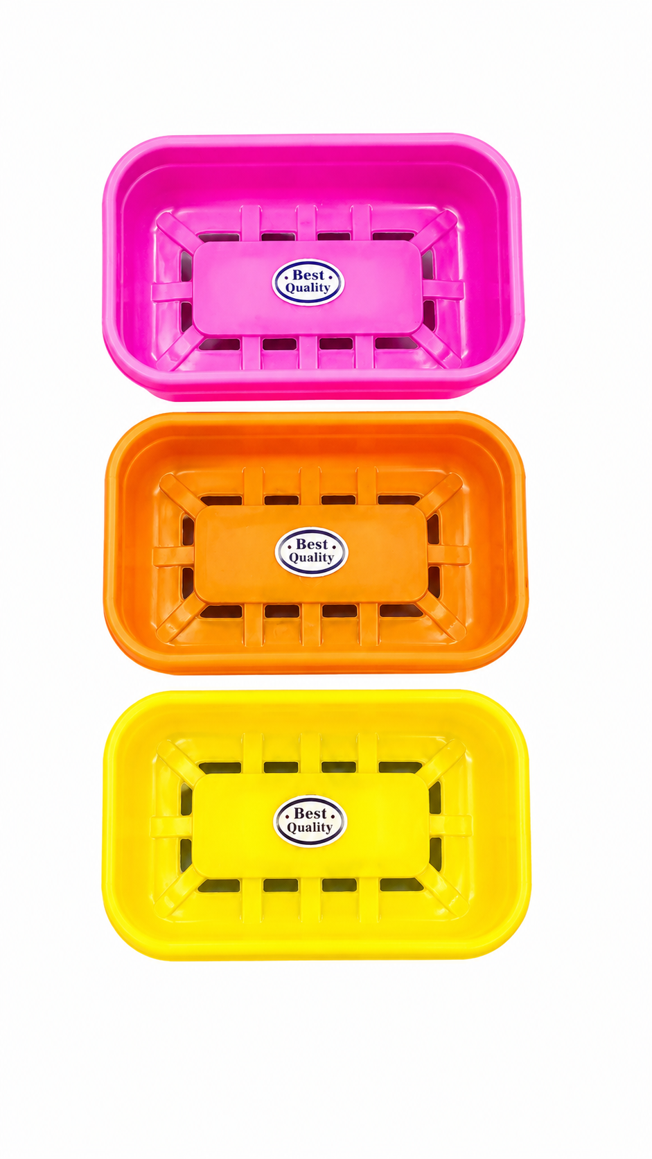 Vibrant Hygienic Soap Saver Draining Dish Set – Multi-color Collection