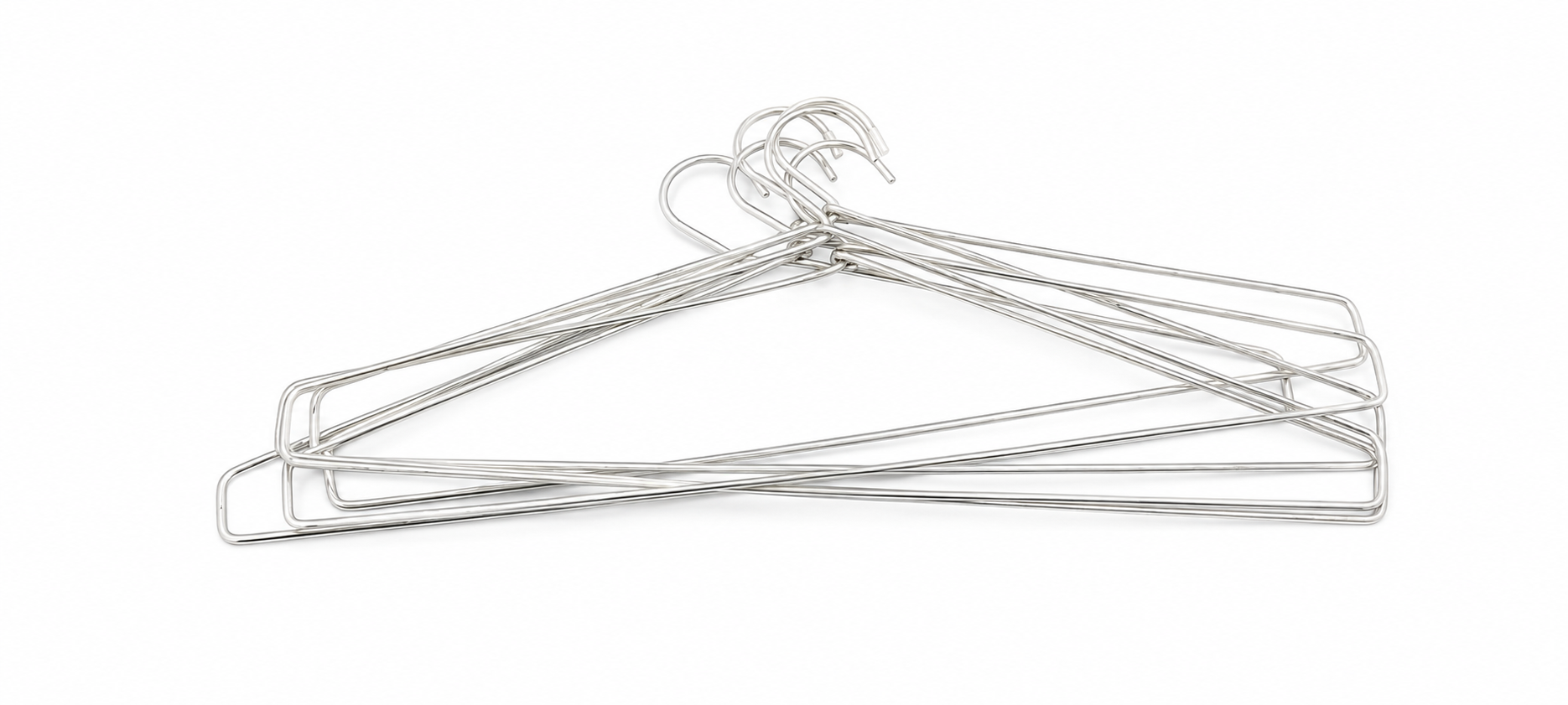 "Stainless Steel Slimline Clothes Hangers for Space-Saving Wardrobe Organization"