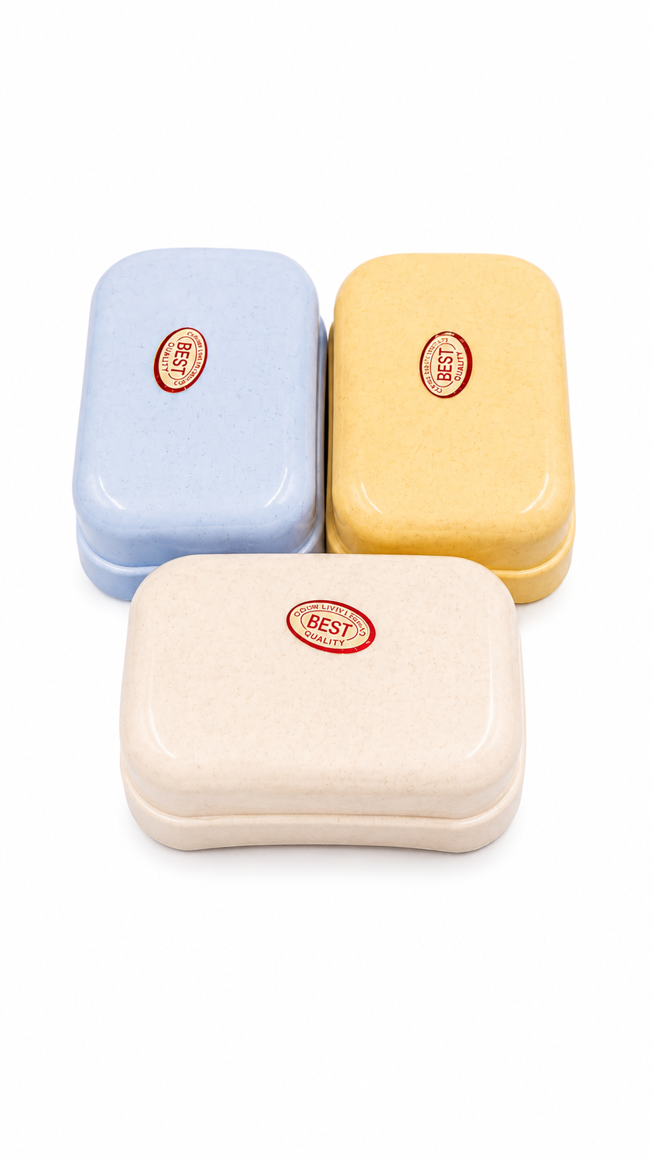 Colorful Eco-Friendly Travel Soap Cases - Set of 3