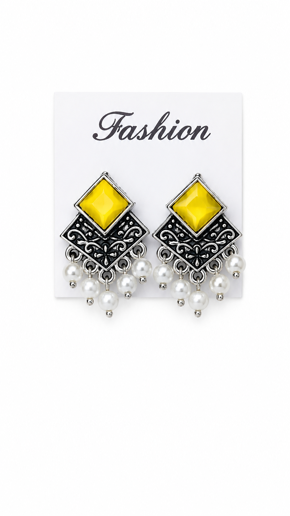 Boho Chic Gemstone Dangle Earrings with Pearl Accents