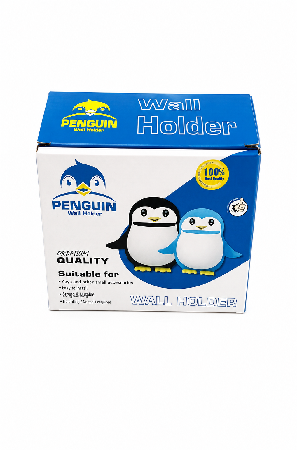 Penguin Pals Multi-Color Wall-Mount Smart Accessory Holder